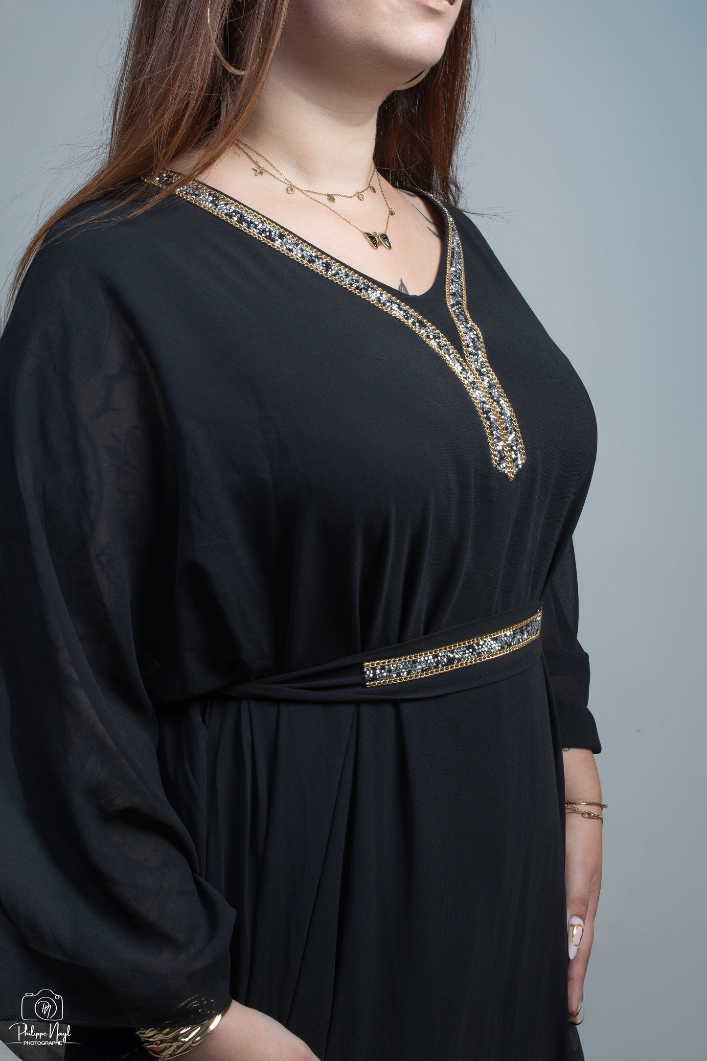 ABAYA FARACHA STRASS