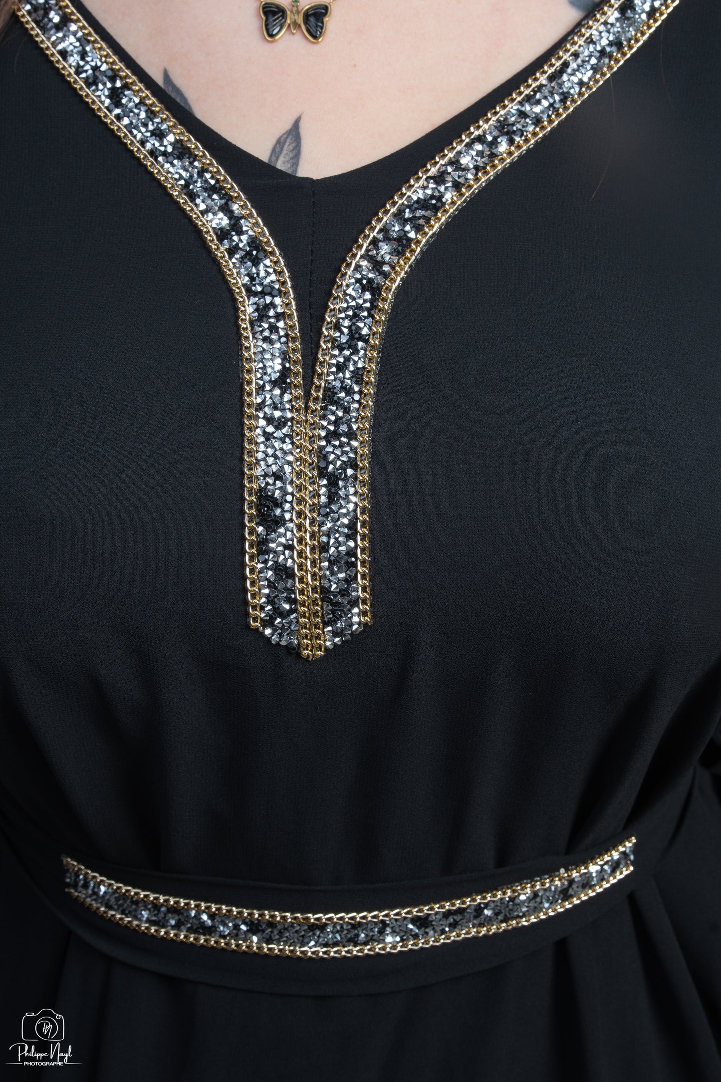 ABAYA FARACHA STRASS
