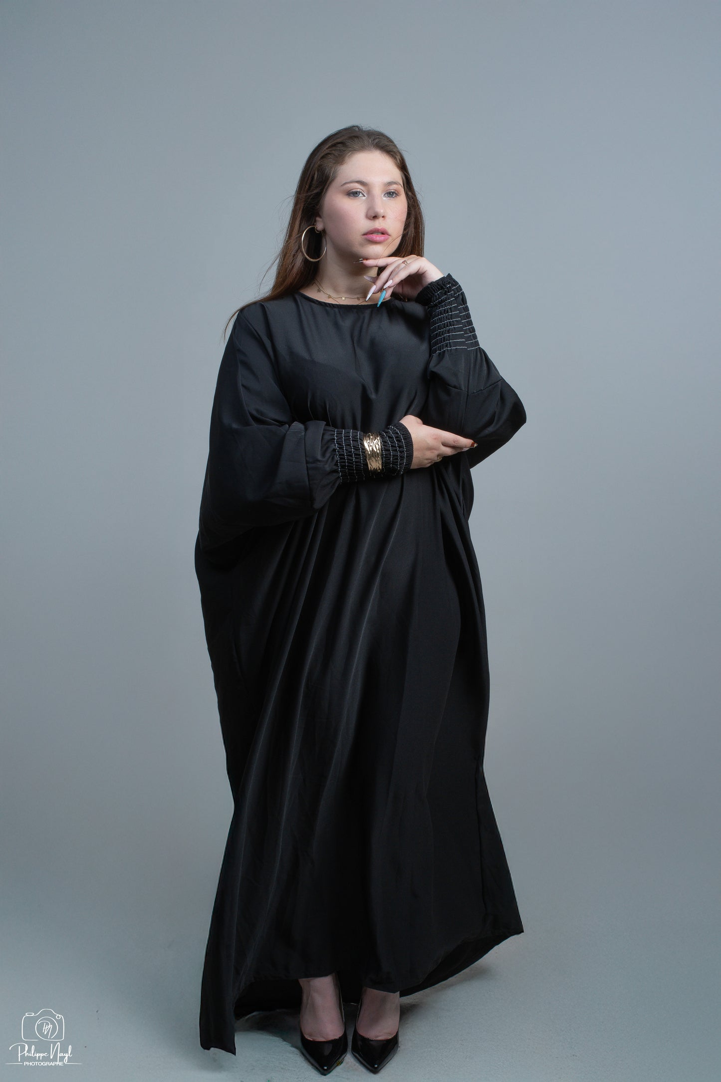 Abaya femme manche Elastique