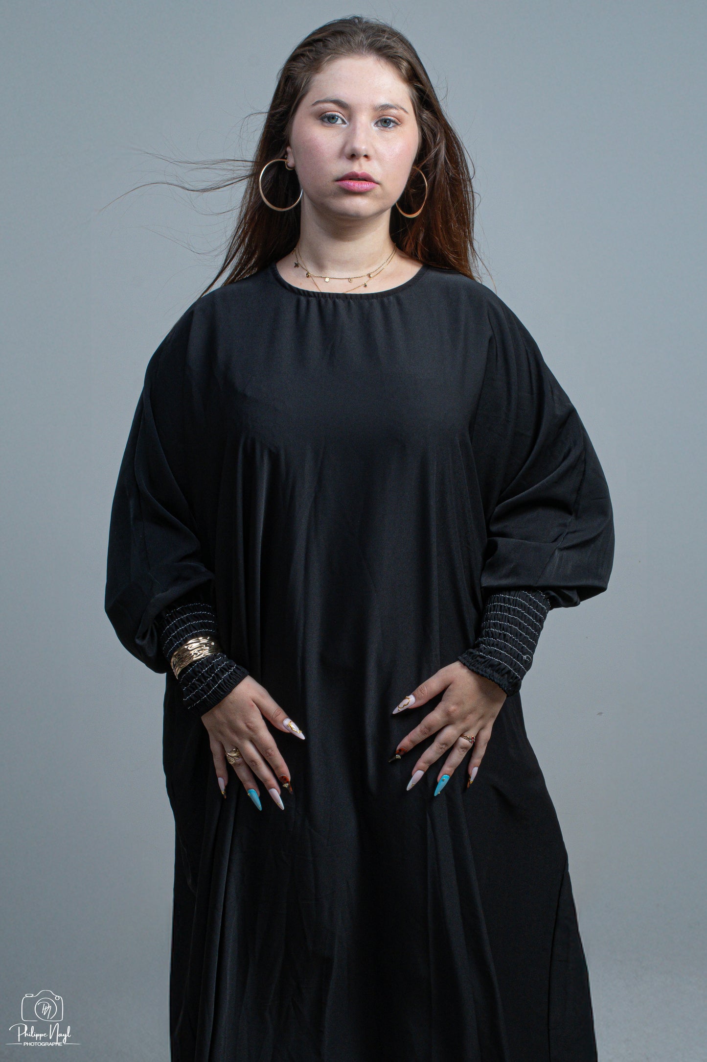 Abaya femme manche Elastique